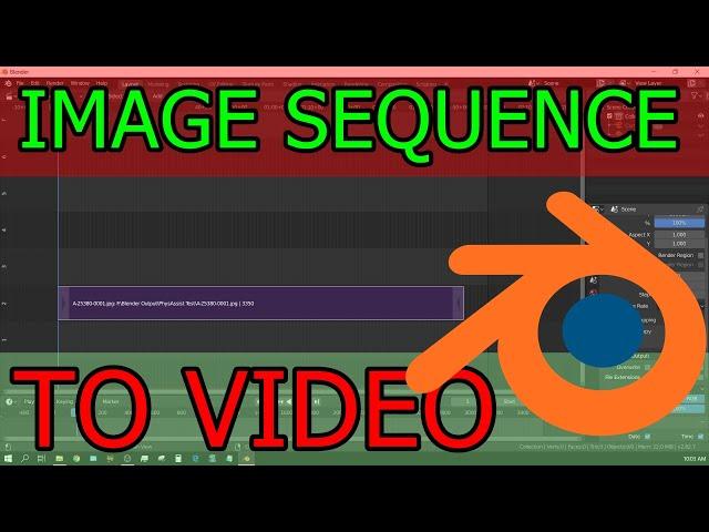 Convert Image Sequence Into Video - Blender