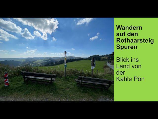 Unterwegs auf den Rothaarsteig Spuren – Blick ins Land von der Kahle Pön