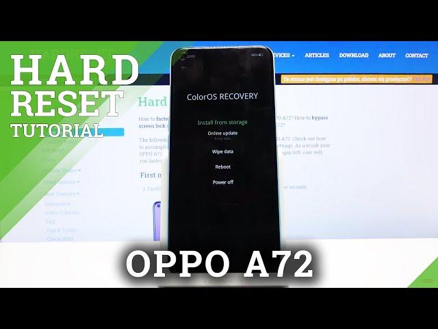 Hard Reset OPPO A72 - Remove Lock Screen