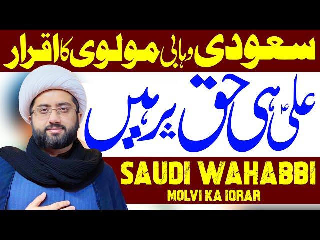 Saudi Wahabbi Molvi Ka Iqrar | Maulana Kumail Mehdavi | Ali Vision Azadari