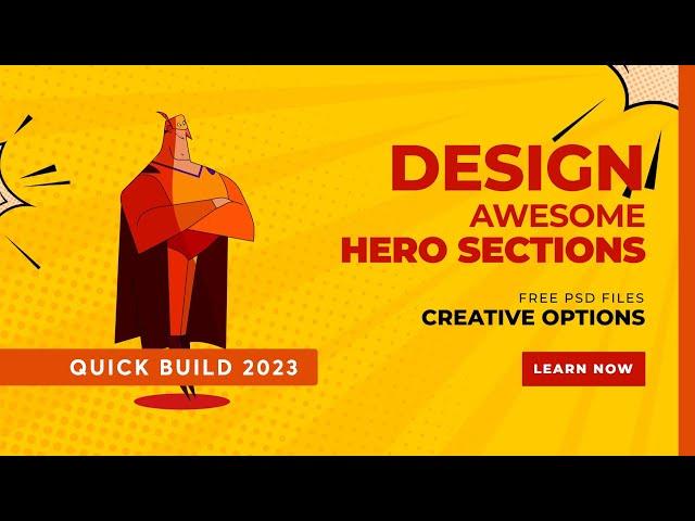 Create a Professional Hero Section with FREE Graphics | Quick Build: WordPress or Cloud