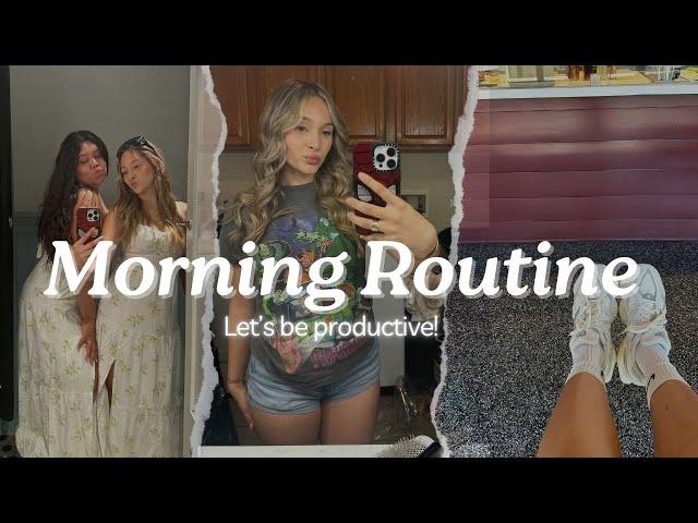 productive summer morning routine | shopping + dying my hair