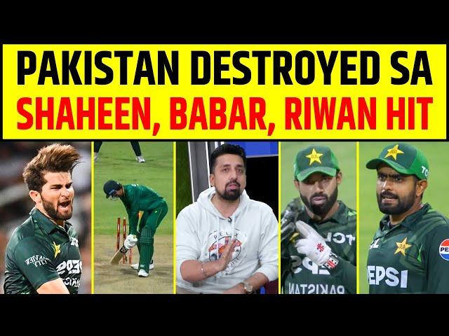 PAKISTAN DESTROYED SOUTH AFRICA SHAHEEN AFRIDI, BABAR AZAM, RIWAN HIT | PAK VS SA 2ND ODI HIGHLIGHTS