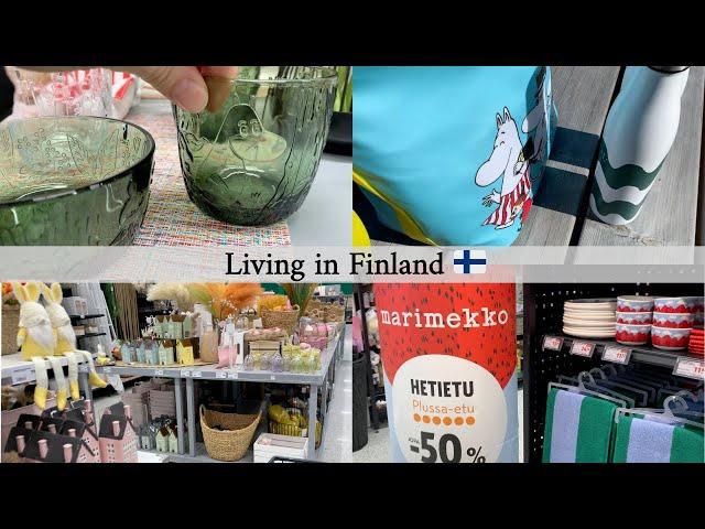 Living in Finland Vlog #9  Spring has Arrived | Grocery Shopping | Moomin | Marimekko