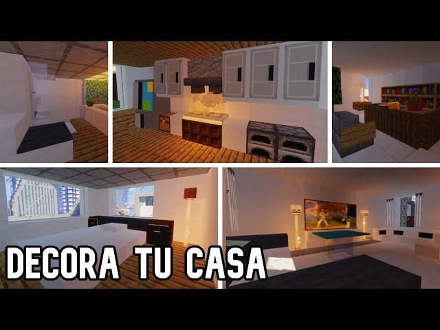 30 FORMAS INCREÍBLES para DECORAR TU CASA en Minecraft