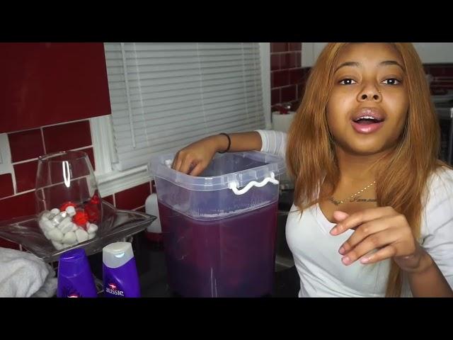 ARIE BRIANNA TRYING WATERCOLOR HAIR DYE METHOD!!! FT  SHELA HAIR