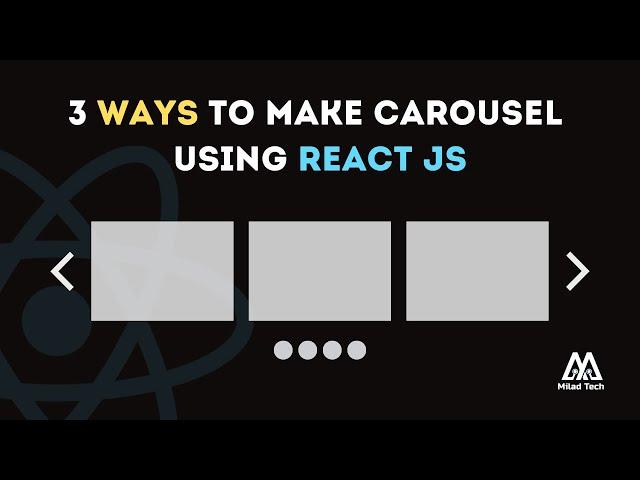 3 Ways to make carousel in react application, custom slider, slick slider, swiper slider 2024