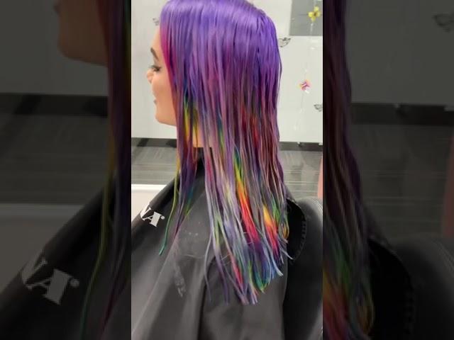 Rainbow transformation  @nyc.hairgoddess