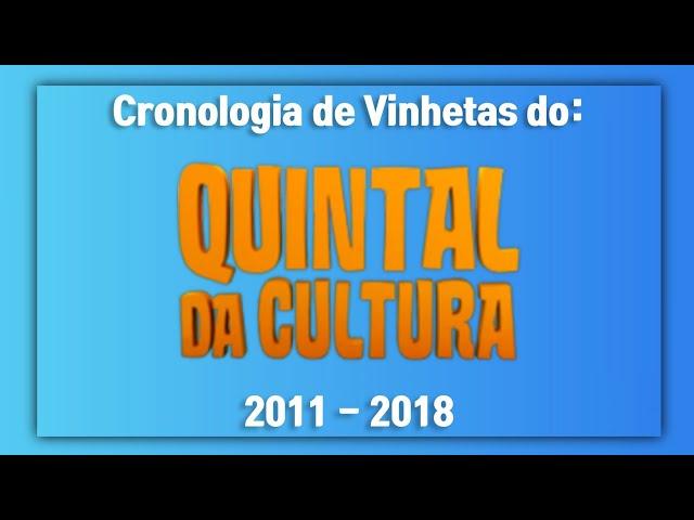 Cronologia de Vinhetas do: Quintal da Cultura (2011 - 2018). [Especial de 100 Inscritos]