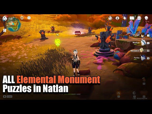 All Elemental Monument Puzzles in Natlan | Genshin Impact