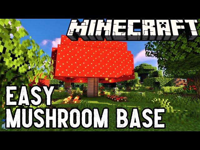Minecraft | How To Build A Simple Mushroom Base | Easy Build