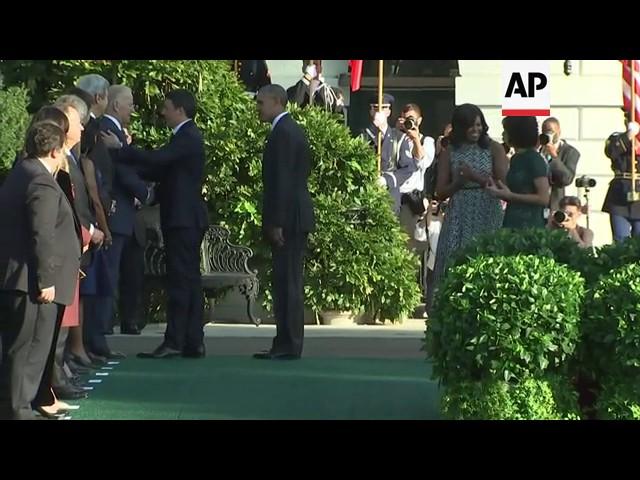 Italian PM Renzi meets President Obama