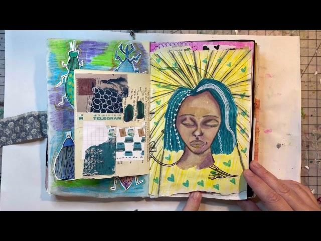 I just finished my first art journal of 2024!