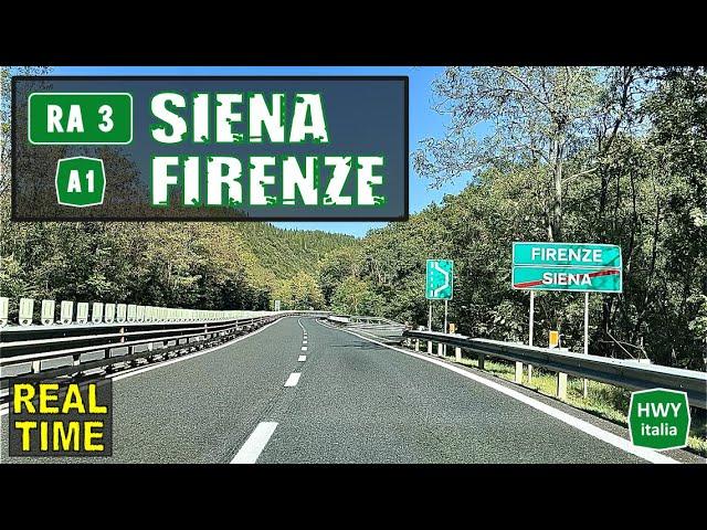 4K - Raccordo Autostradale 3 Siena - Firenze | Real Time