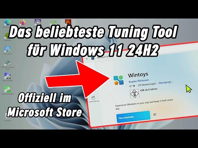 Windows 11 24H2 Wintoys Tool - Schneller machen - Reparatur - Tuning ... es kann so einfach sein