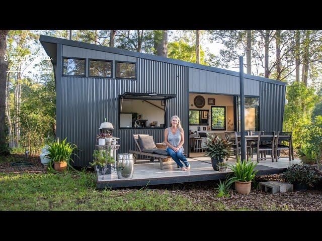 45K Inspiring Tiny Home! | Solo Female has perfect Tiny House in Australian forest