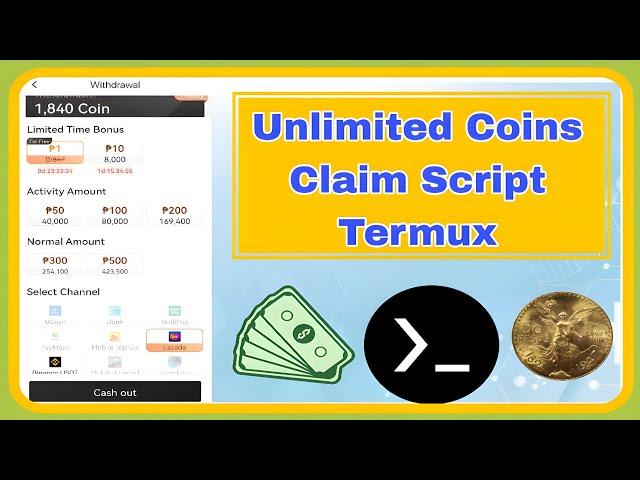 Unlimited Coin Script Termux |Game Mining