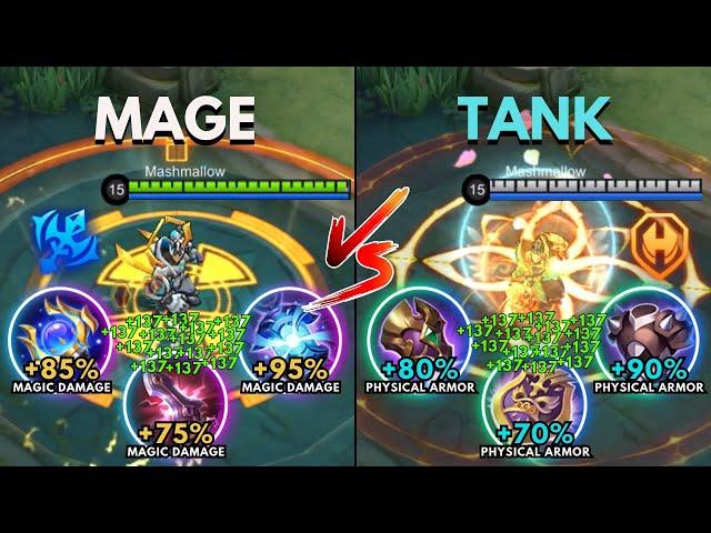 Gatotkaca Mage Build vs Gatotkaca Tank Build