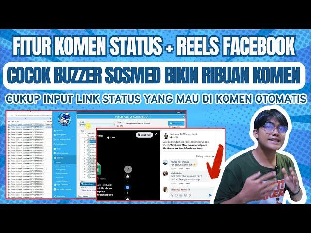 Bikin RIBUAN Komen Untuk Video Reels Atau Postingan Secara Otomatis Pakai Tools Auto Comment Fb