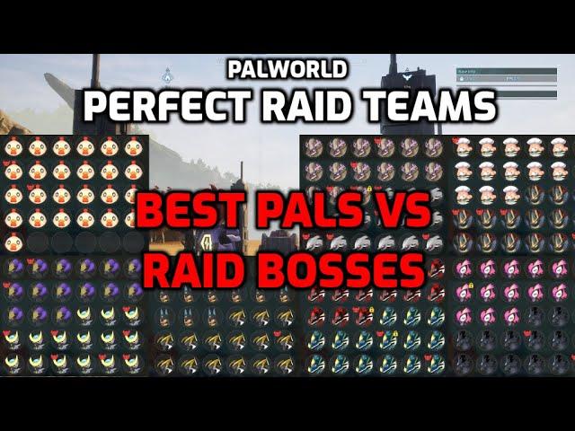 Palworld: Perfect Raid Pals | Bellanoir Libero & Blazamut Ryu (Ultra) | All Skills - Default Damage