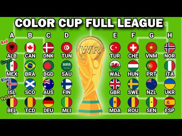 FULL LEAGUE | Color World Cup Soccer Marble