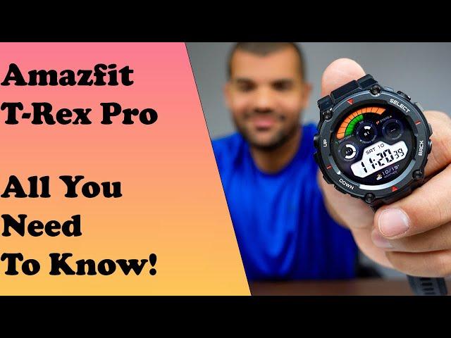 AMAZFIT T-REX PRO SMARTWATCH REVIEW | Best Rugged Outdoor Sports Smartwatch 2021 And How To Use It?