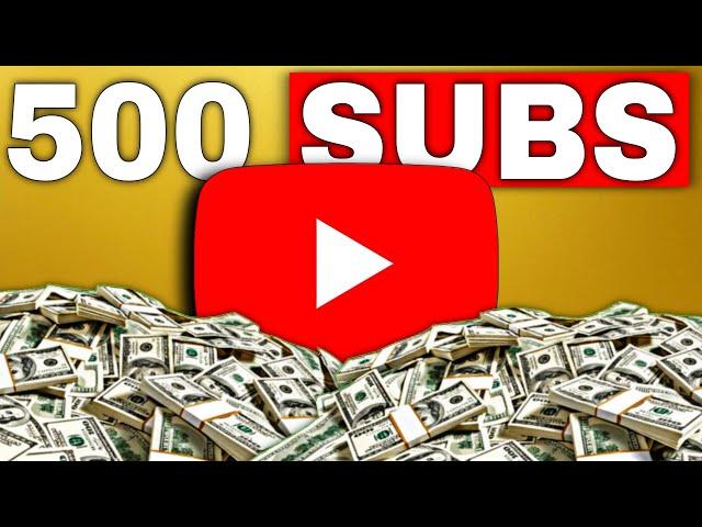 How to monetize your YouTube channel with 500 Subscribers.