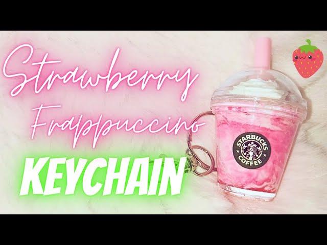 DIY - How to Make a Strawberry Frappuccino Keychain! 