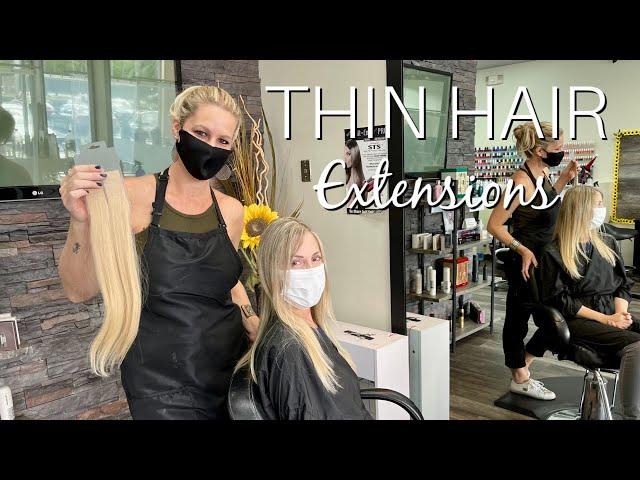 Hair Extensions For Very Thin Hair - New Technique