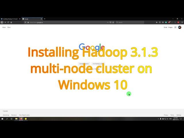 Setting up Hadoop 3.1.3 multi node cluster with problems and solution in Windows 10