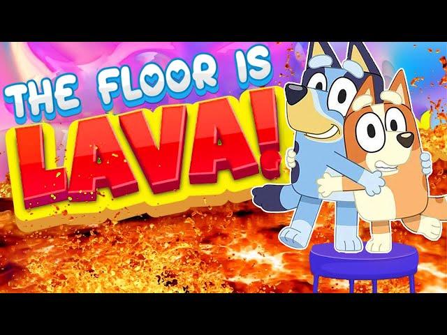 Floor Is Lava - Danny Go!  | Bluey Freeze Dance | Bluey Dance Mode | Bluey Brain Break Party