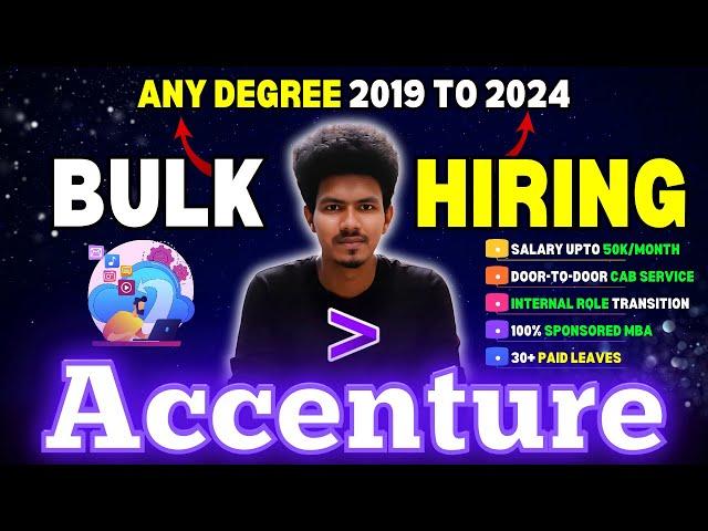 Accenture bulk hiring | Accenture off campus drive 2019 to 2024 | accenture mass hiring | Sharmilan