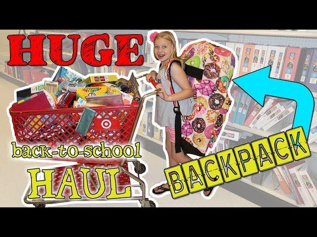 HUGE Backpack Back to School HAUL Scavenger Hunt!  Shopping fun at Target!