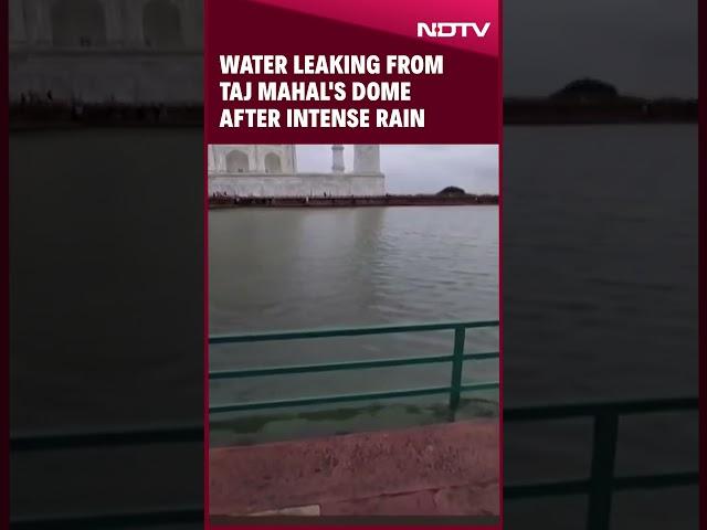 Taj Mahal News | Water Leaking From Taj Mahal's Dome After Intense Rain In Agra