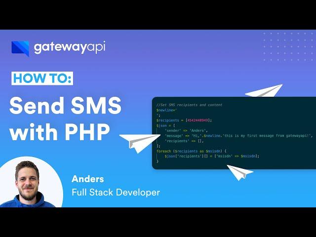 How to send SMS messages with PHP - GatewayAPI