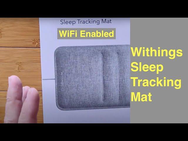 WITHINGS "Sleep Tracking Mat" monitors sleep cycles, tracks heart rate, detects snoring over WiFi!