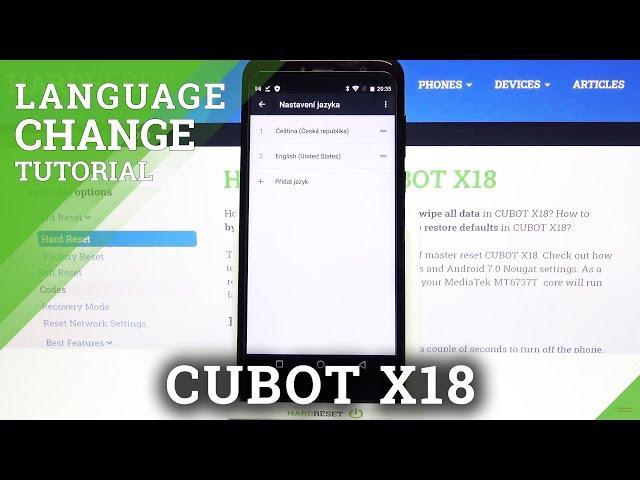 How to Change System Language on CUBOT X18 – Set Up Device Language