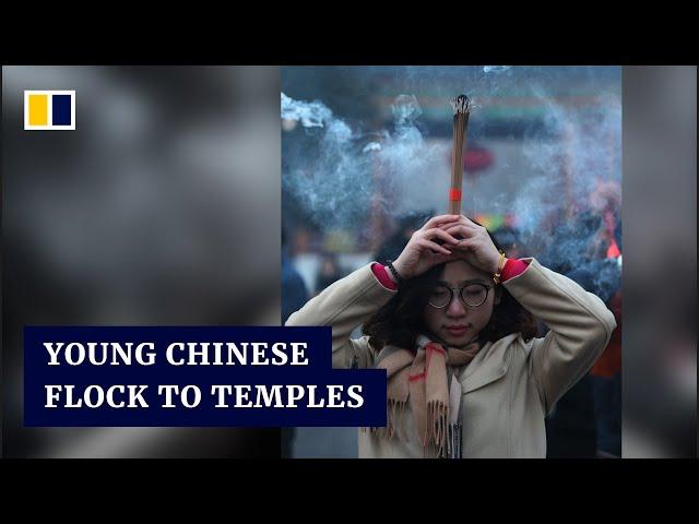 Growing number of young people in China flock to religious temples to escape life’s pressures