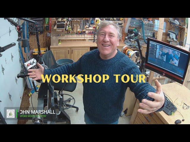 Wood turners workshop tour - maximizing space