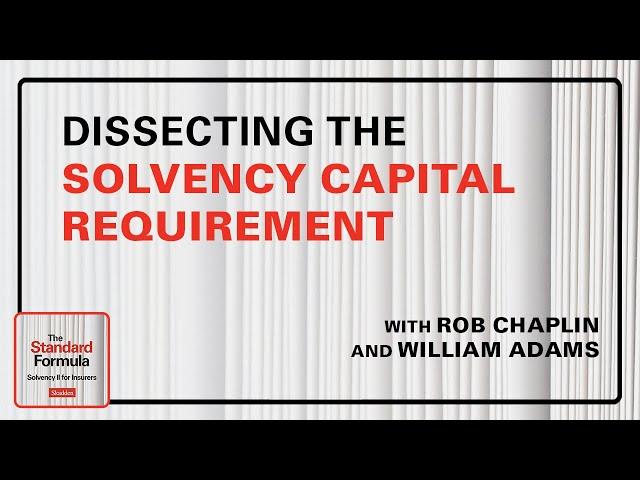 Dissecting the Solvency Capital Requirement