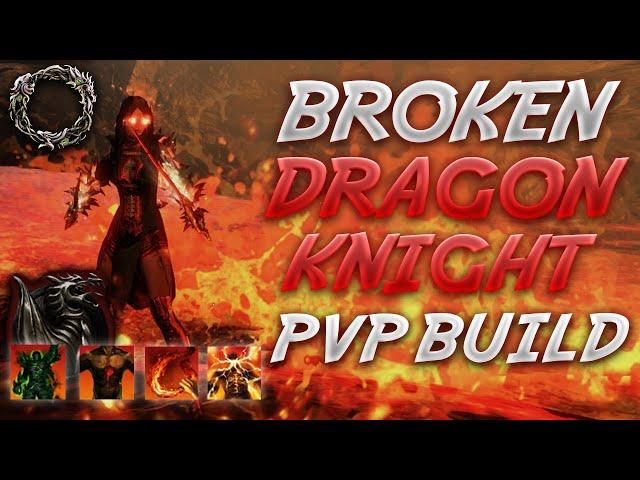 BROKEN Dragonknight PvP Build - Scribes of Fate  INSANE DAMAGE | FAST ULTIMATE   ESO DK Build