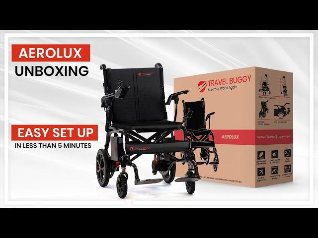 AEROLUX Carbon Easy Setup | Travel Buggy | World's Lightest Electric Wheelchair