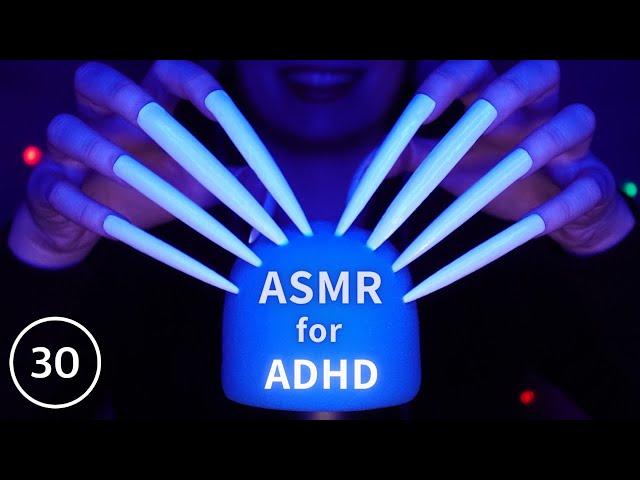 ASMR for ADHD Changing Triggers Every 30 Seconds Scratching , Tapping , Massage & More| No Talking