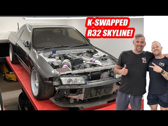 K-Swapped R32 Skyline and Time Attack R34 GT-R Builds - Leask-Spec Shop Tour