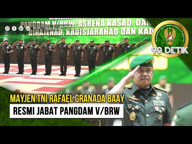 Mayjen TNI Rafael Granada Baay Resmi Jabat Pangdam V Brawijaya | 90 Detik⁣