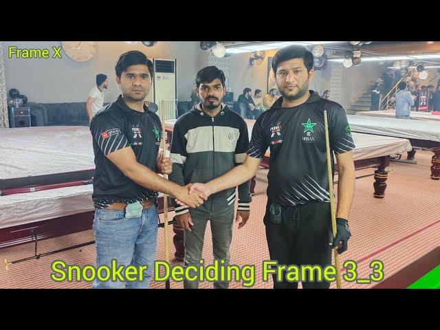 Snooker Deciding Frame 3_3 | Rana Irfan vs Mubashir Raza | 2nd Semifinal Match Frame X Sabzazar #2nd