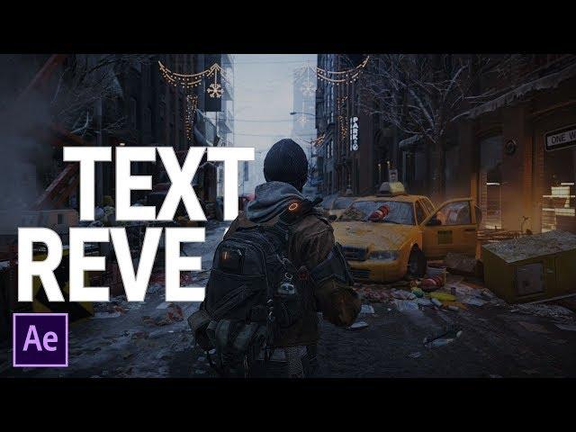 Text Reveal Effect | Premiere Pro AND After Effects Tutorial