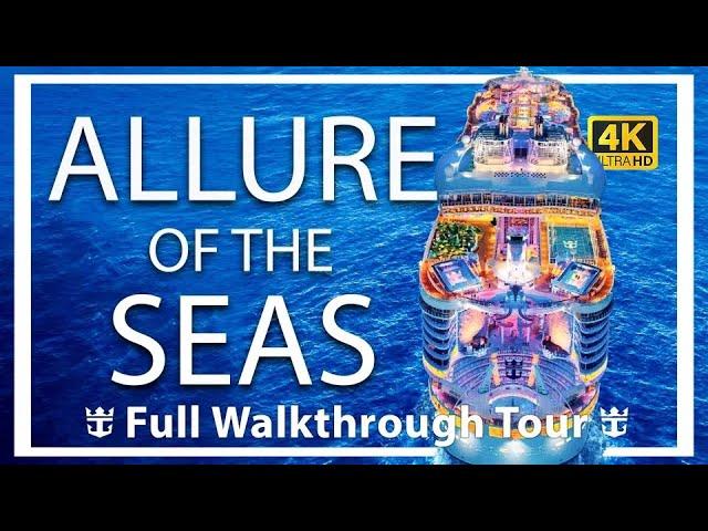 Allure of the Seas | Full Walkthrough Ship Tour & Review | Ultra HD | 7 Neighborhoods | New 2023