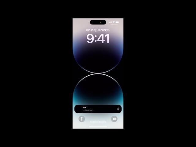 GROK VOICE MODE LOCK SCREEN DYNAMIC ISLAND