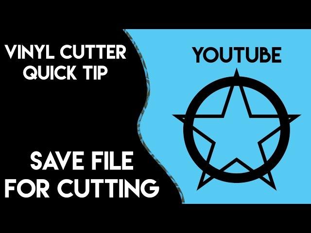 How to Prep and Save Files for Vinyl Cutting | ADOBE Illustrator Tutorial